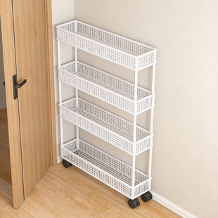 门后夹缝置物架9cm极窄夹缝柜收纳架家用卫生间厨房缝隙窄边收纳