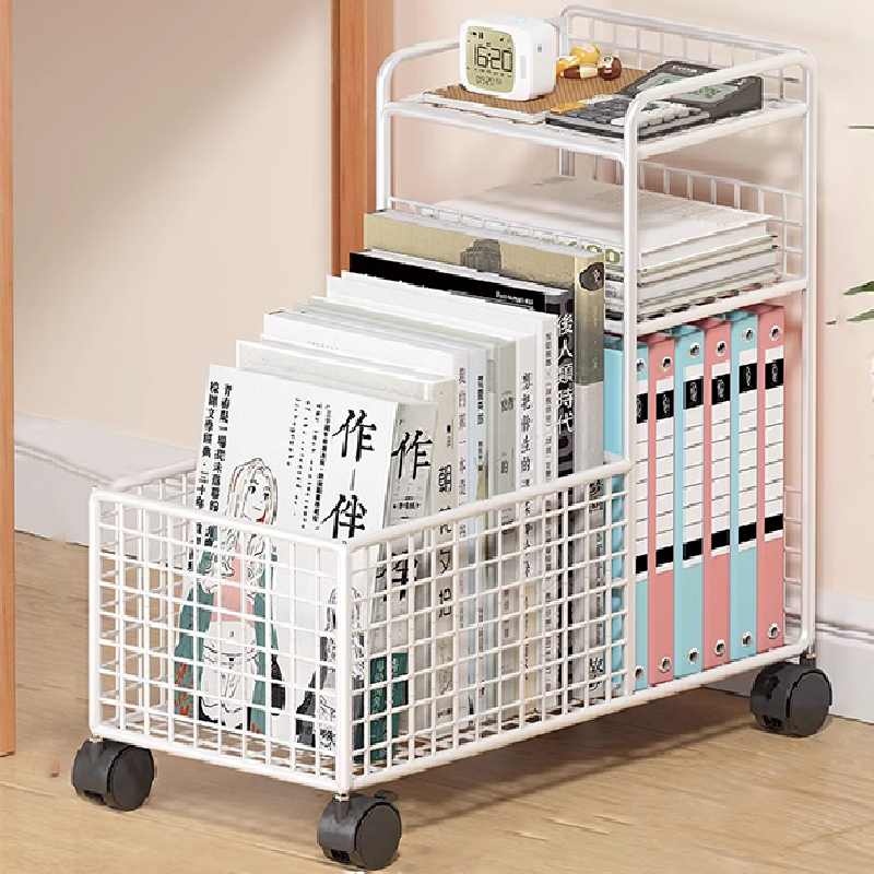 落地小书架桌下置物架