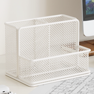 笔筒办公室桌面超大容量收纳盒学生桌上学习用品整理架子水彩笔马克笔存放筒家用多功能书桌创意简约置物神器