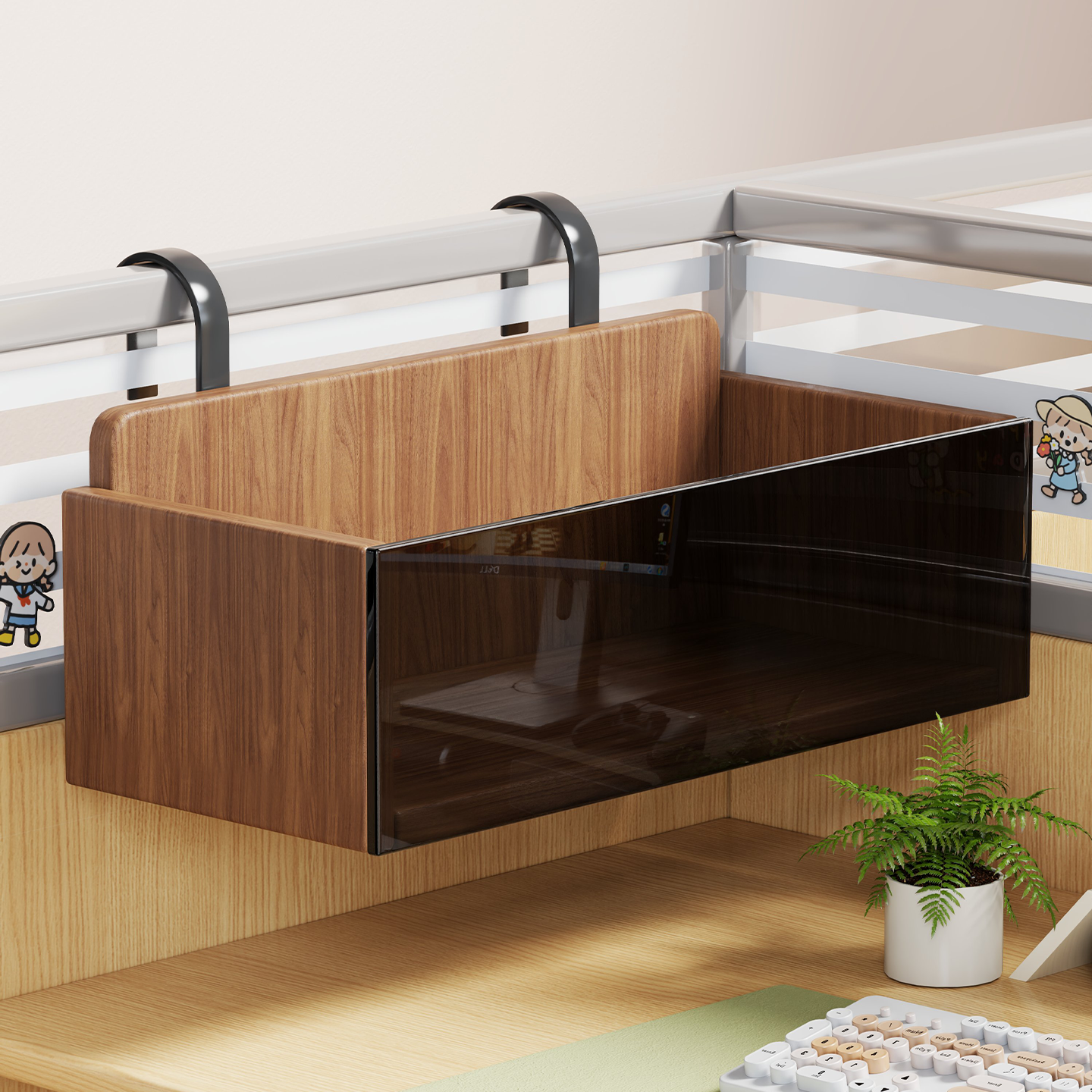 办公桌置物架办公室收纳挂架工位整理神器台面挂篮悬挂式屏风改造,收纳整理,整理架/置物架/收纳架,淘宝优惠券,粉丝福利购,淘宝优惠卷