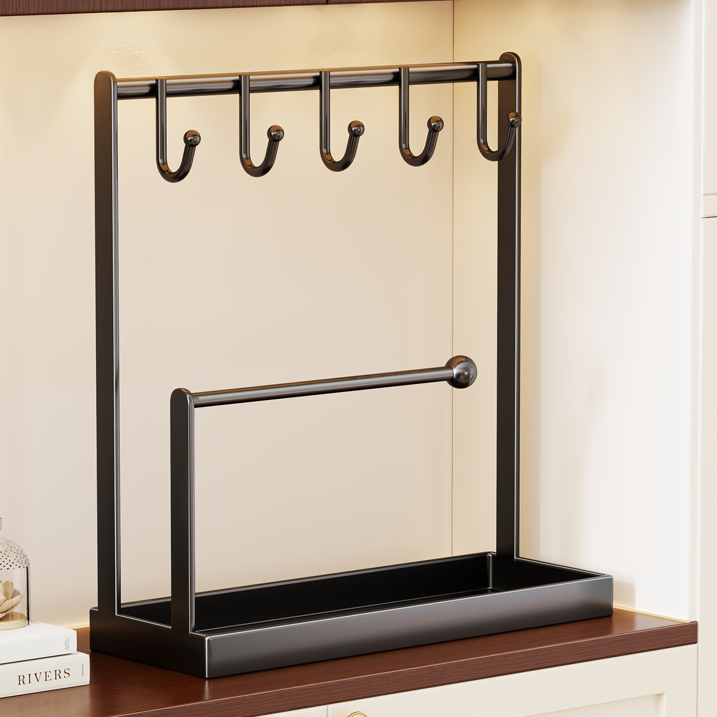 玄关钥匙架进门挂摆件收纳盒入户多功能置物架鞋柜上口罩整理神器,收纳整理,桌面收纳盒,淘宝优惠券,粉丝福利购,淘宝优惠卷