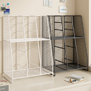 学科分类置物架桌面书架立式多层书立架子书桌办公文具用品大全学生书本收纳架a4文件收纳整理盒文件柜分层架