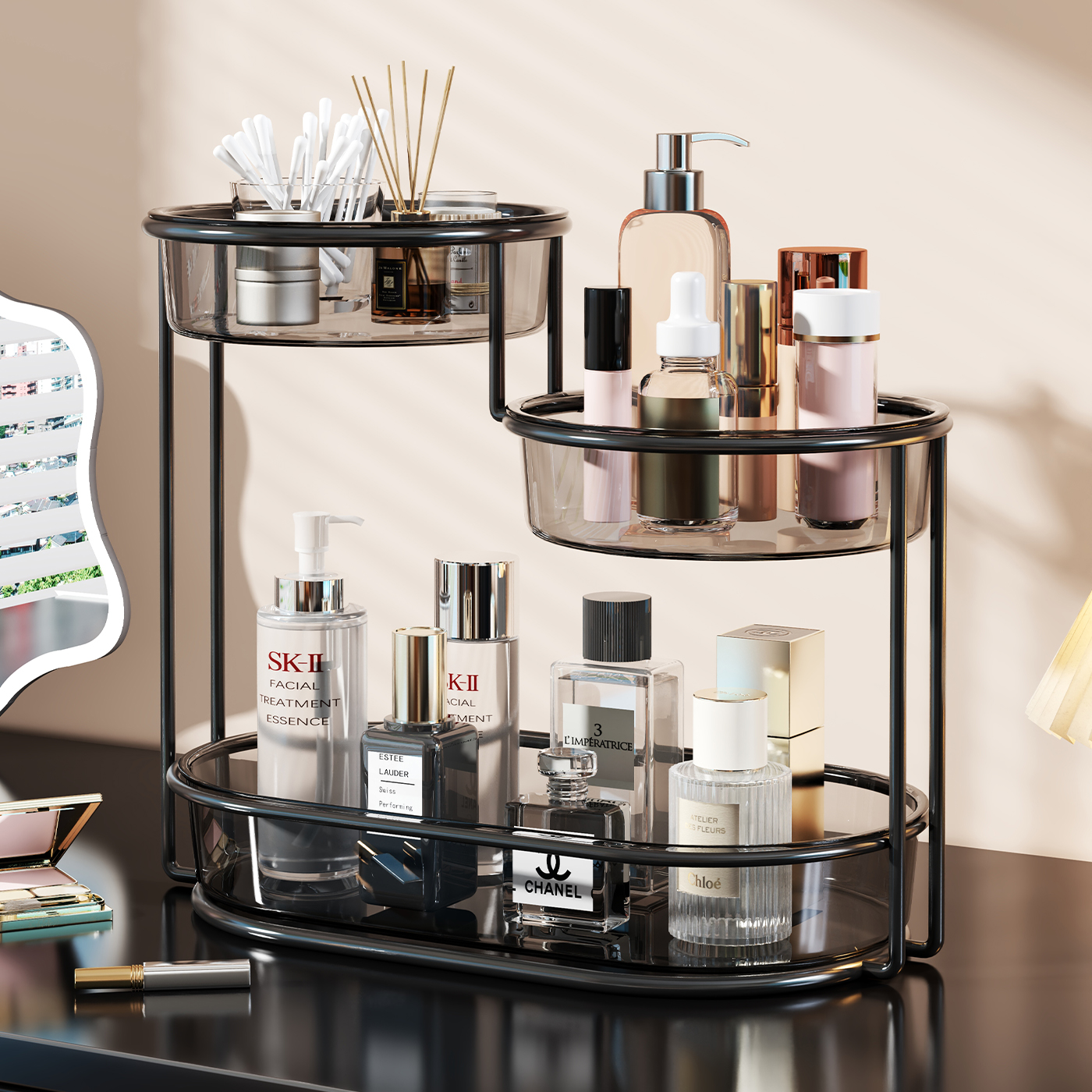 化妆品置物架收纳盒桌面