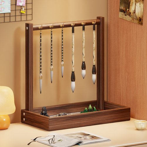 毛笔挂架学生宿舍桌面毛笔笔挂