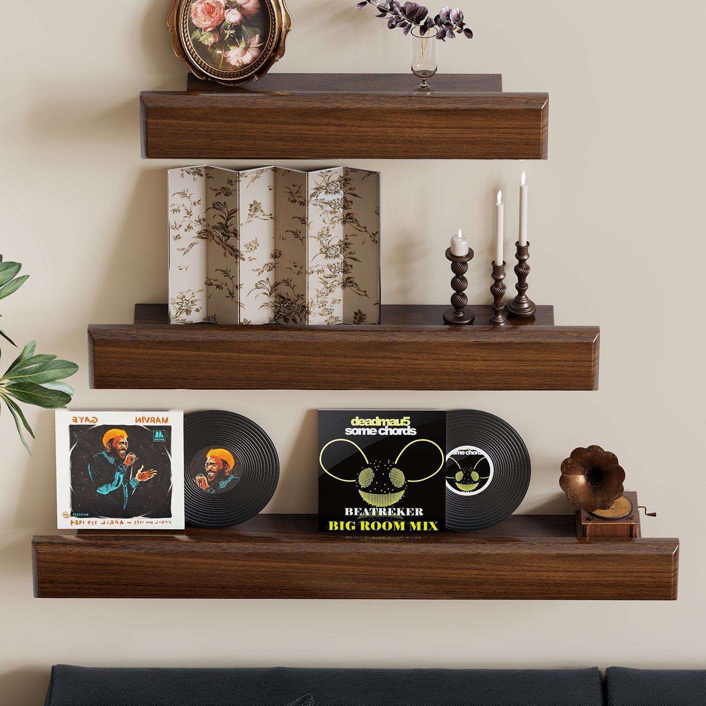 实木墙上隔板书架报刊架一字壁挂简约创意报刊架杂志展示置物架子