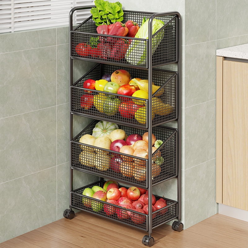 厨房置物架蔬菜篮落地柜