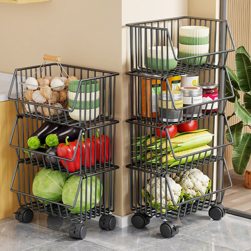 小推车置物架家用零食落地