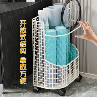 瑜伽垫收纳筐家用运动工具篮球