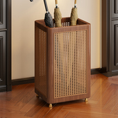 实木酒店大堂伞架家用雨伞架个性 创意雨伞收纳层架子样品屋展示中