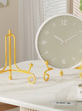 赏盘托架盘子支架相框展示瓷盘碟子圆盘装饰摆件钟表普洱茶饼架子