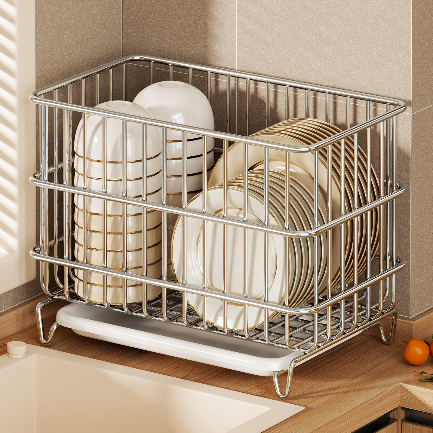 碗碟沥水架收纳架置物架