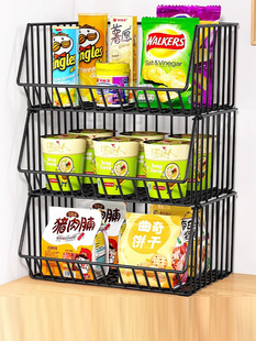 桌面零食架子家用厨房置物架多层客厅茶几桌上水果饮料餐桌收纳柜