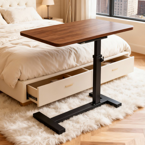 可移动升降床边桌小户型卧室窄夹缝学习桌沙发边几笔记本电脑桌子