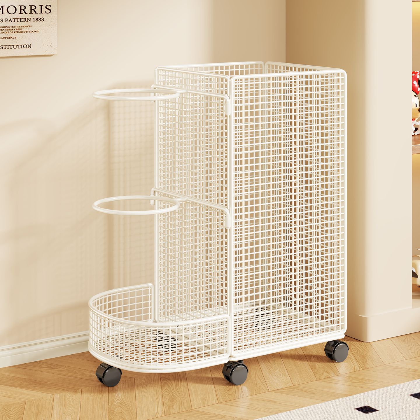 篮球收纳架家用可移动大容量球类支架健身器材置物架瑜伽垫收纳筐,收纳整理,运动器材收纳用具,淘宝优惠券,粉丝福利购,淘宝优惠卷