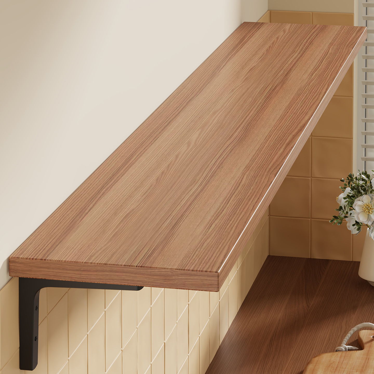 免打孔墙上置物架厨房壁挂式