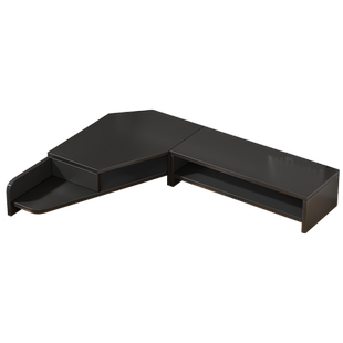 电脑增高架显示器托架办公室工位拐角置物架子桌面收纳架子洞洞板