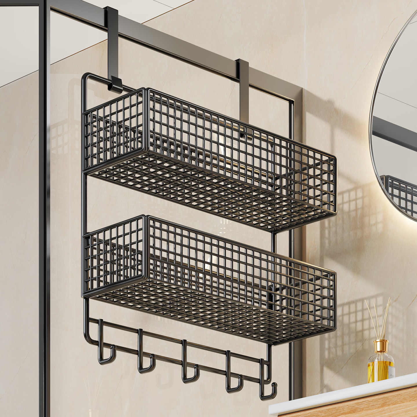 浴室置物架毛巾架淋浴房挂篮