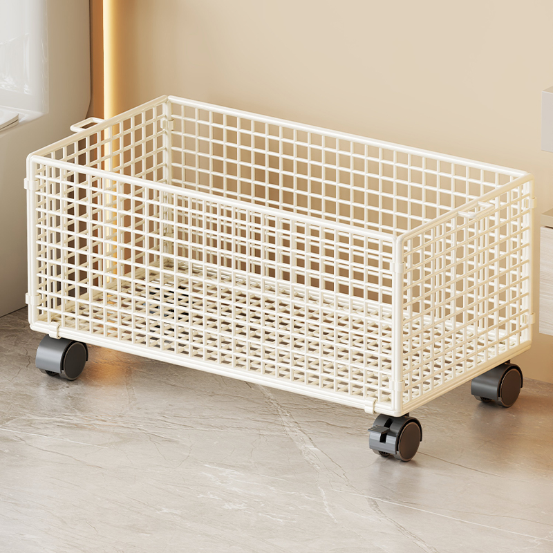 卫生间置物架浴室用品收纳架厕所洗手间储物筐落地洗澡间整理架子