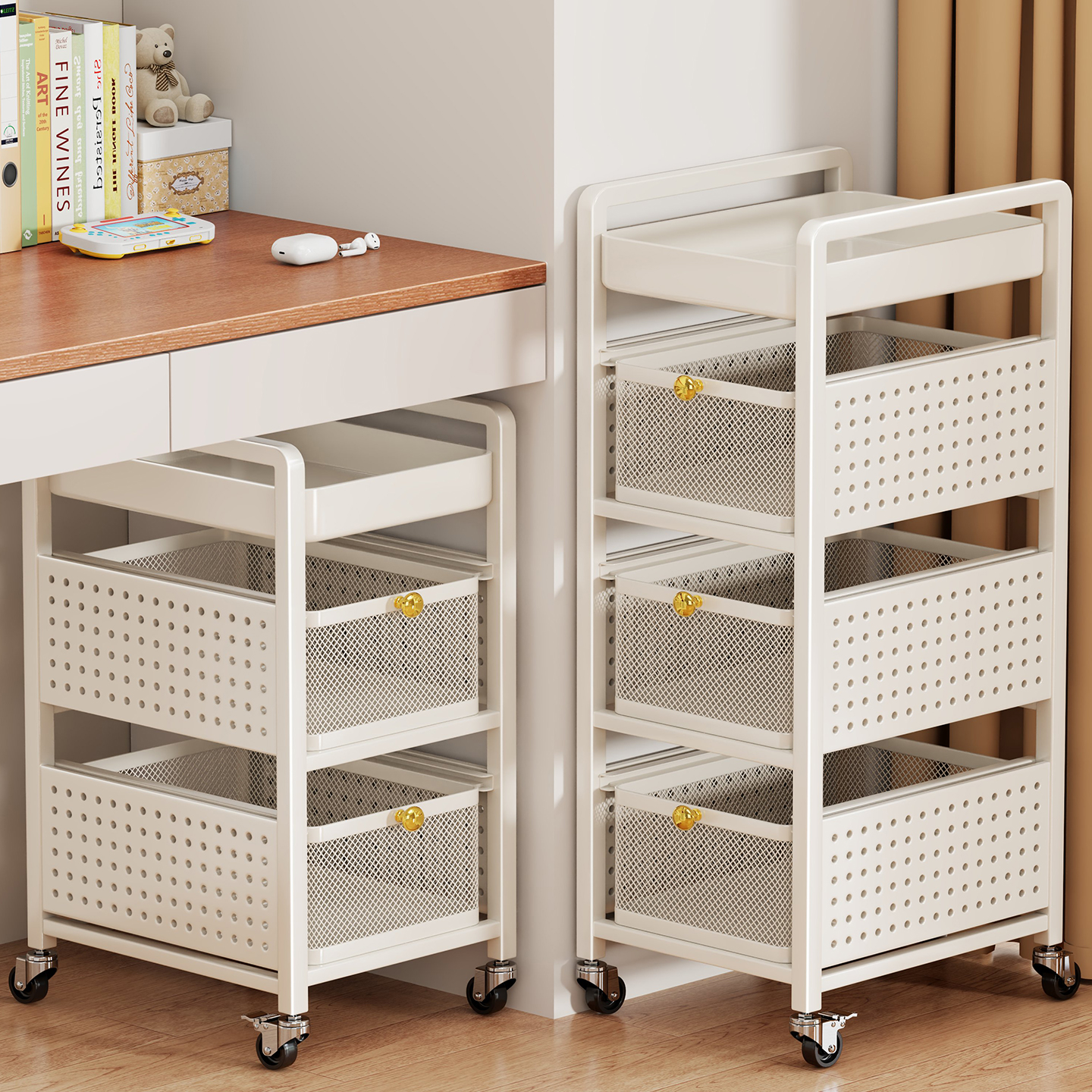 书包置物架放书包带滑轮神器