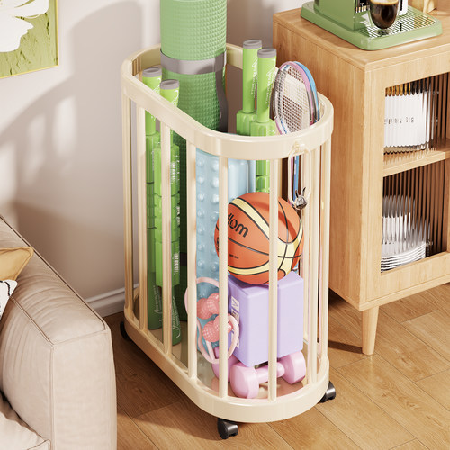 带轮大容量瑜伽垫泡沫轴收纳筐