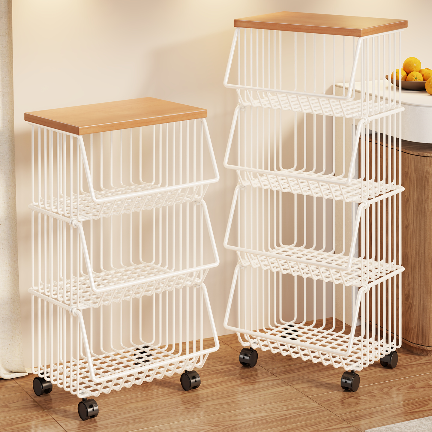 厨房蔬菜置物架桌面储菜篮