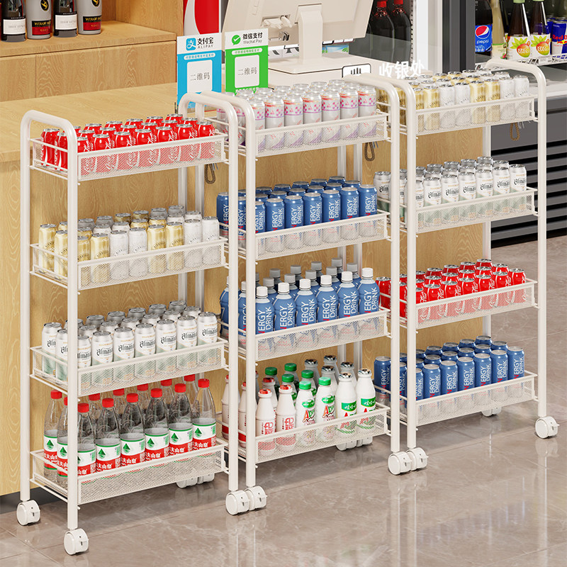 超市零食货架便利店网红饮料食品展示架货物多层可移动置物架烟架,商业/办公家具,超市货架,淘宝优惠券,粉丝福利购,淘宝优惠卷