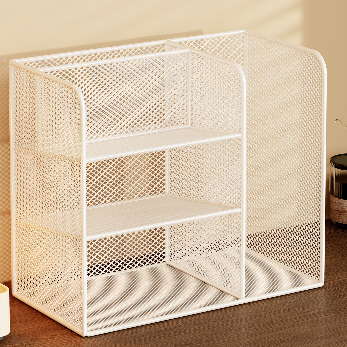 桌面书本收纳架学生宿舍文具笔筒置物架办公室文件分类放置整理架,收纳整理,书桌收纳置物架,淘宝优惠券,粉丝福利购,淘宝优惠卷