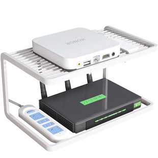 路由器置物架电视机顶盒放置架光猫wifi收纳盒家用桌面多层收纳架