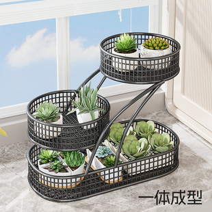 花架子多层室内客厅阳台装饰置物架多肉落地面家用花盘架家用