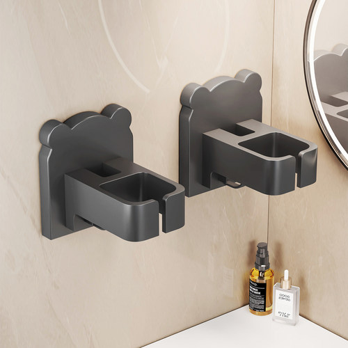 吹风机卫生间置物架打孔电吹风壁挂架壁挂式浴室风筒收纳支架神器