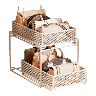 包包收纳分层架子隔板衣物置物架衣柜内存放盒挂架袋内衣放置储物