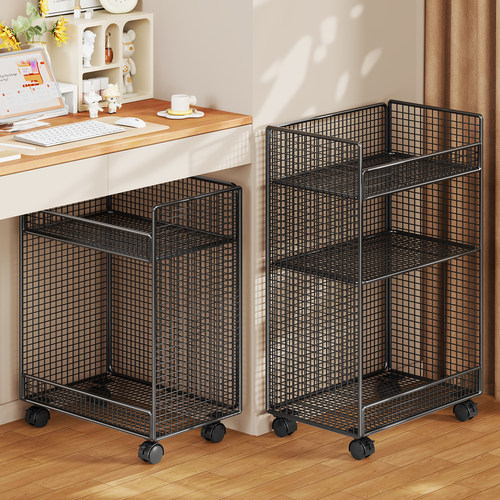 桌下置物架带轮书架收纳架