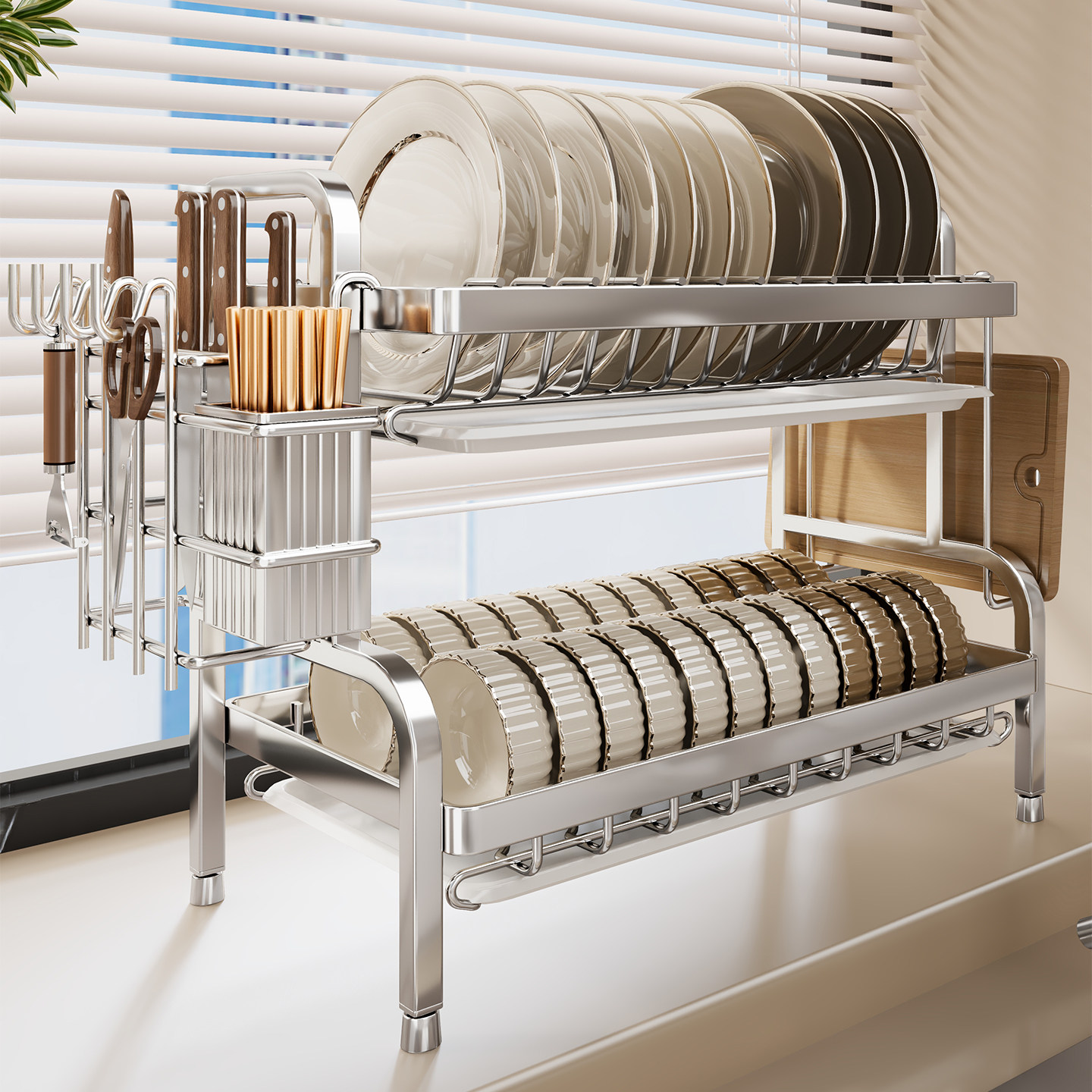 碗碟收纳架多功能厨房置物架家用