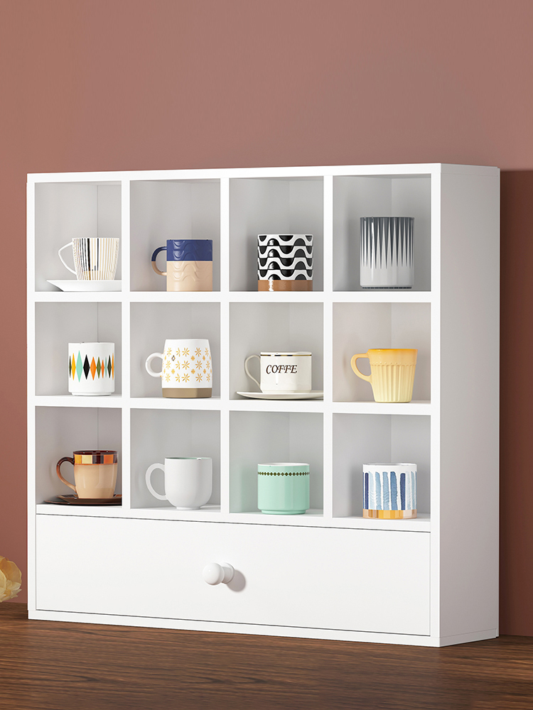 茶杯储物架桌面杯架茶杯架茶展示架储物架格纹马克杯