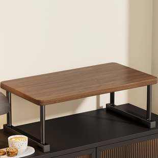 实木咖啡机置物架公司茶水柜杯子茶包胶囊水吧桌面储物架收纳架子