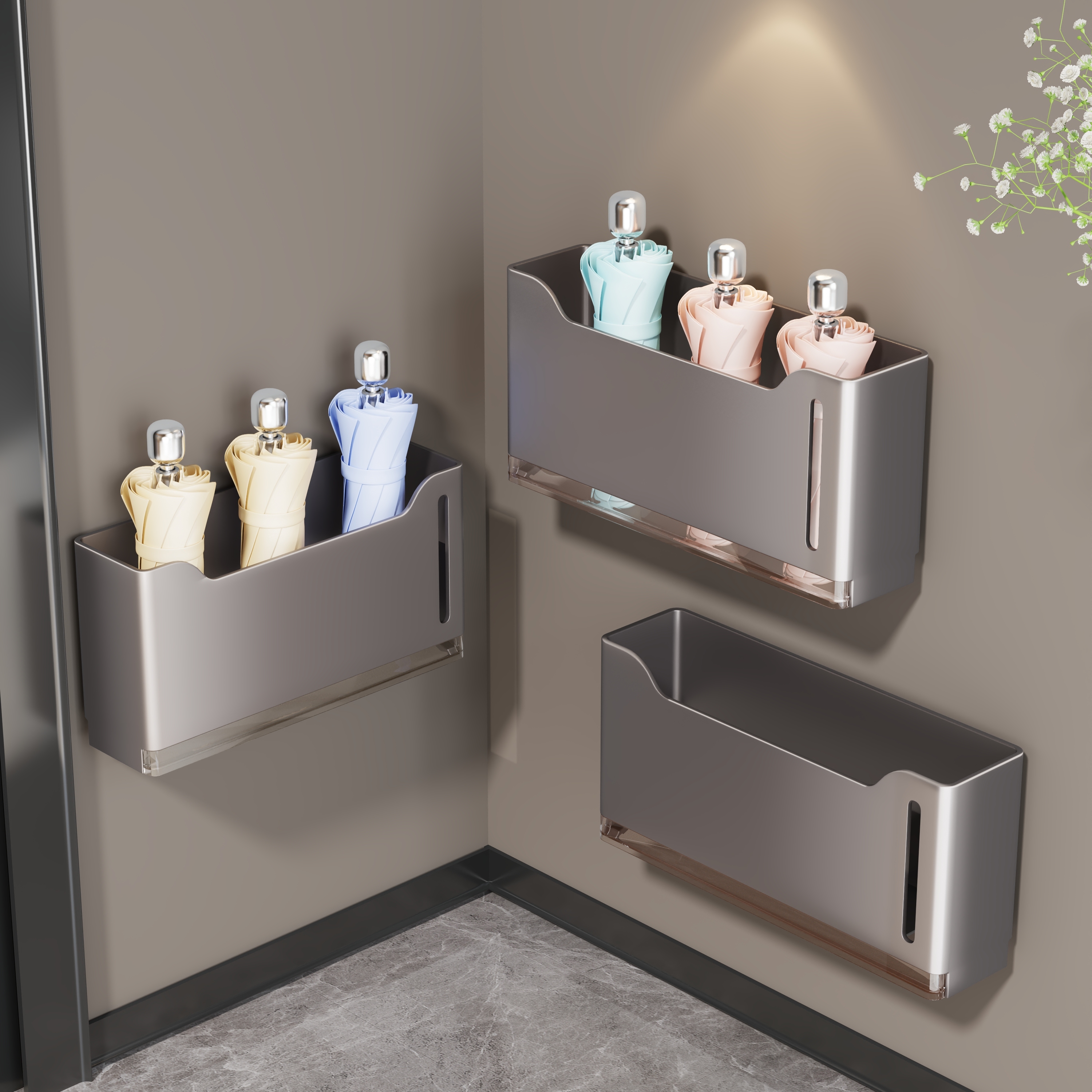 雨伞架收纳置物架免打孔