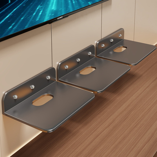 路由器放置架免打孔墙上壁挂机顶盒wifi收纳架室外摄像头监控支架