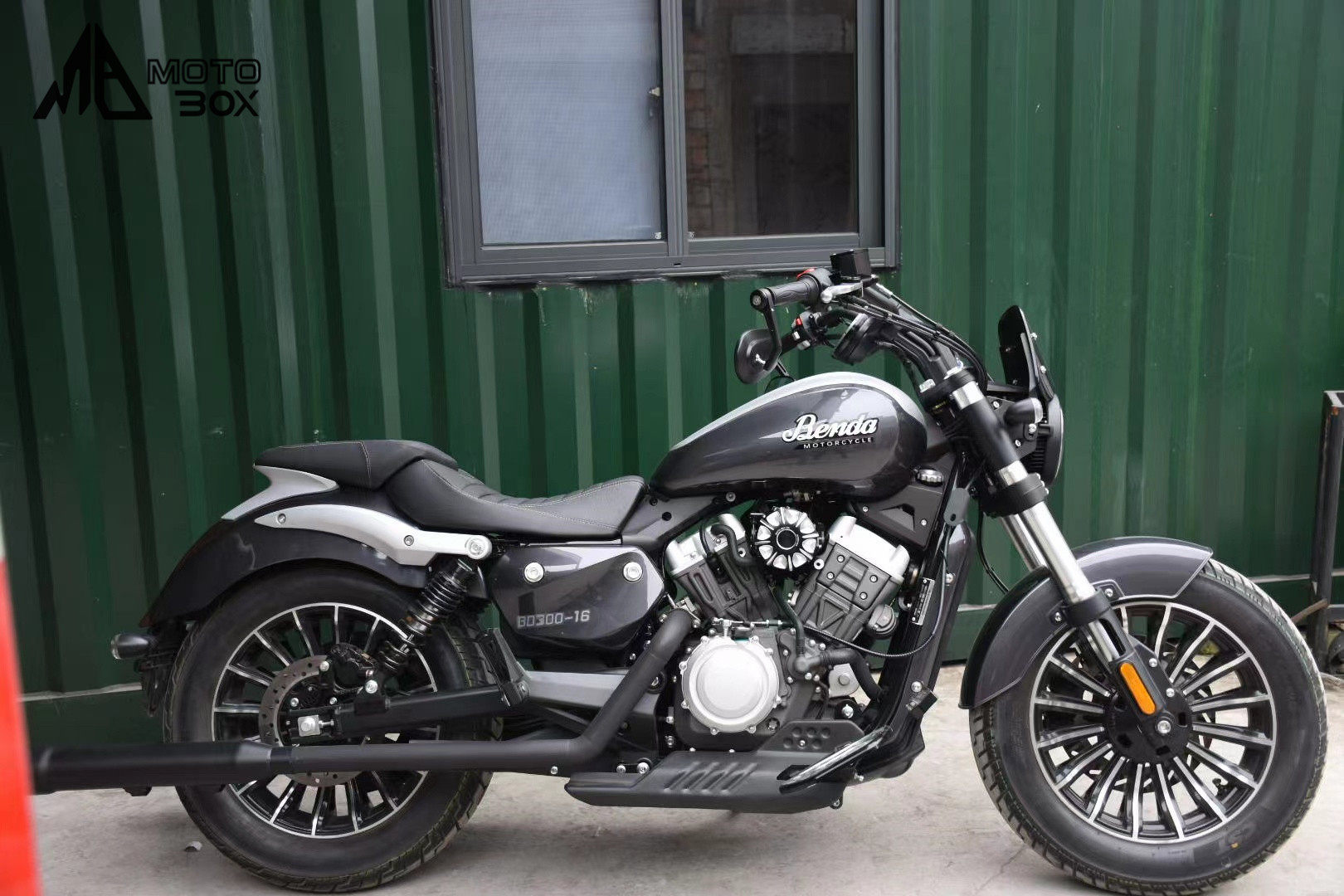 奔达灰石300改装小燕把低趴后倾变径车把高把加厚龙头小雁把