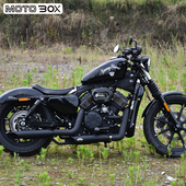 建设香帅XS650改装 斜口双出排气管尾段声浪低沉浑厚配件无损直装