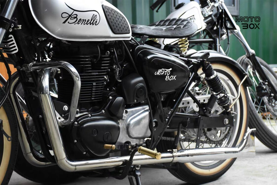 帝国400改装防摔架保险杠贝纳利摩托车复古保险竞技杠防摔专用