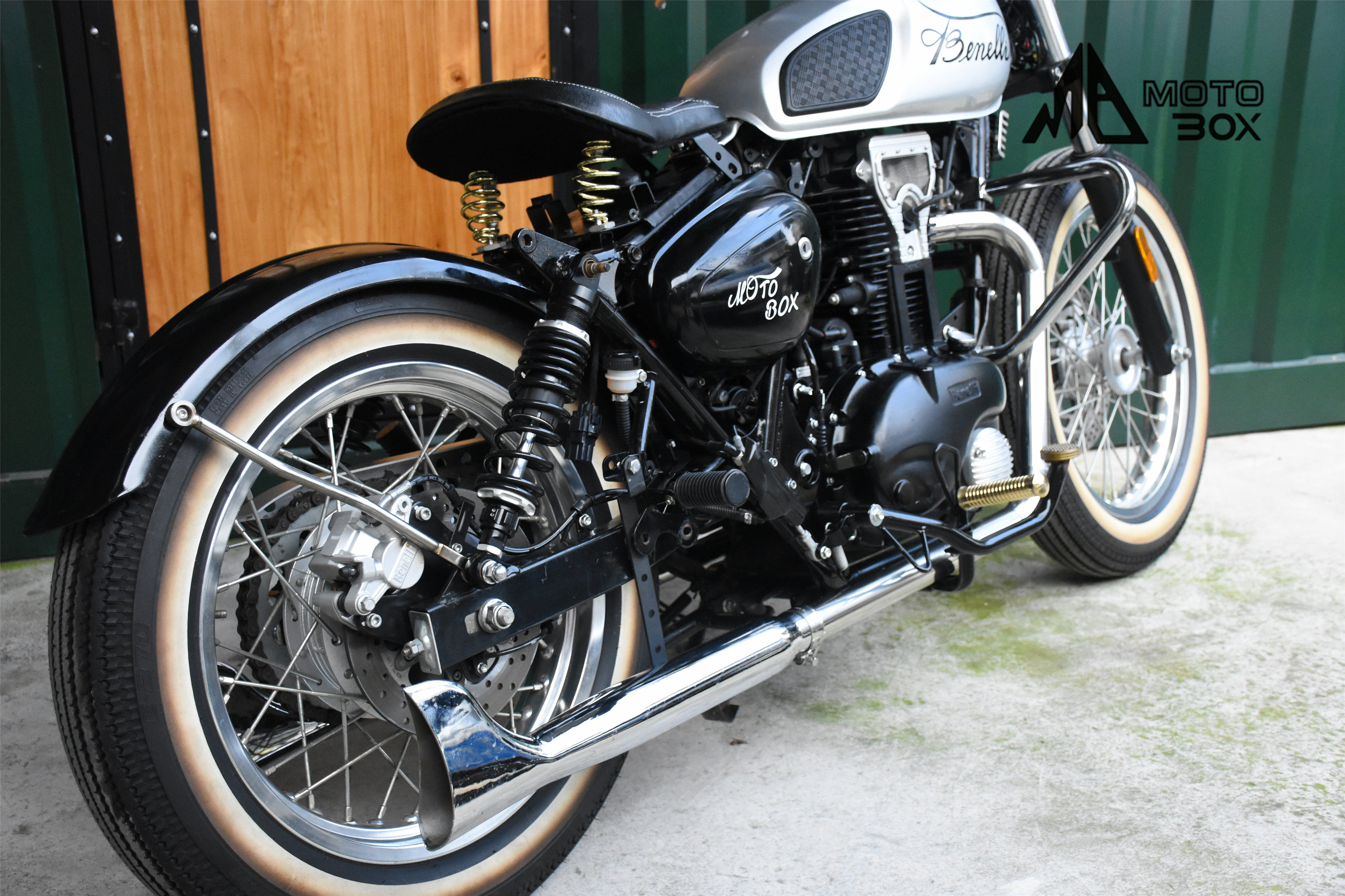 贝纳利帝国400改装排气二出二排气 单出改双出排气 单出排气