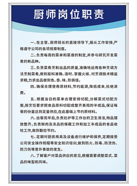 厨房食品安全管理制度牌应急处置