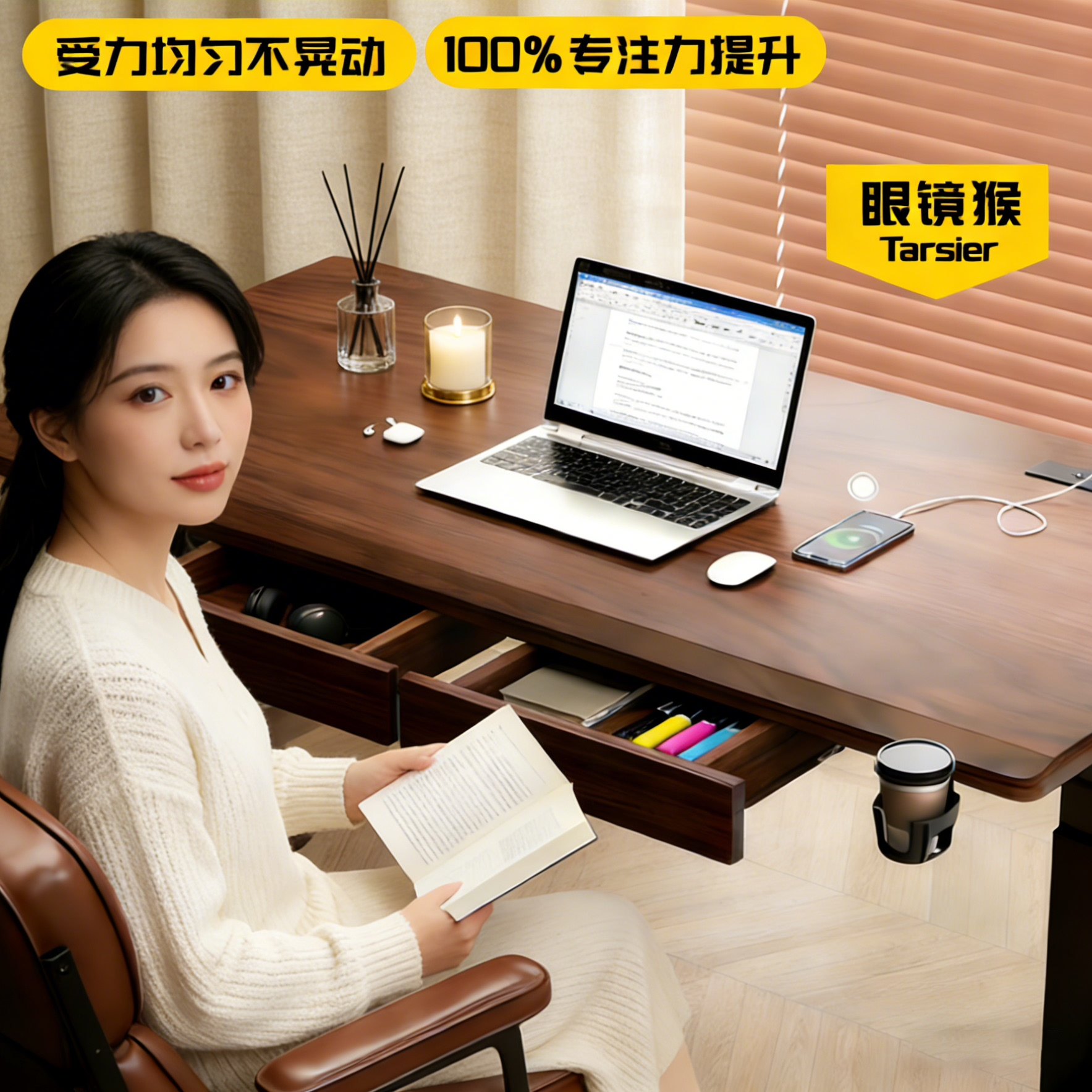 电动升降桌实木电脑桌台式卧室学习电竞书桌家用办公双电机桌子腿,住宅家具,电动升降桌,淘宝优惠券,粉丝福利购,淘宝优惠卷