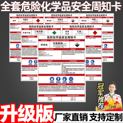 危险化学品安全周知卡次氯酸钠