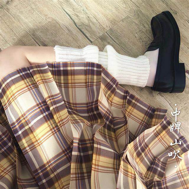 【山吹】中牌制服馆日系软妹正统jk制服裙百褶裙西式格裙中短裙女
