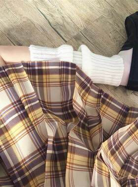 【山吹】中牌制服馆日系软妹正统jk制服裙百褶裙西式格裙中短裙女
