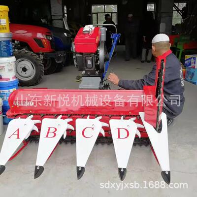 4GK90型割汽机捆机 手扶式麦子割力晒JOY 油柴油动小型收割机