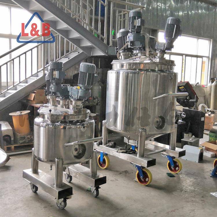 不锈钢明胶片加热融化搅拌 低1防罐速搅拌黏壁搅拌罐厂家直销