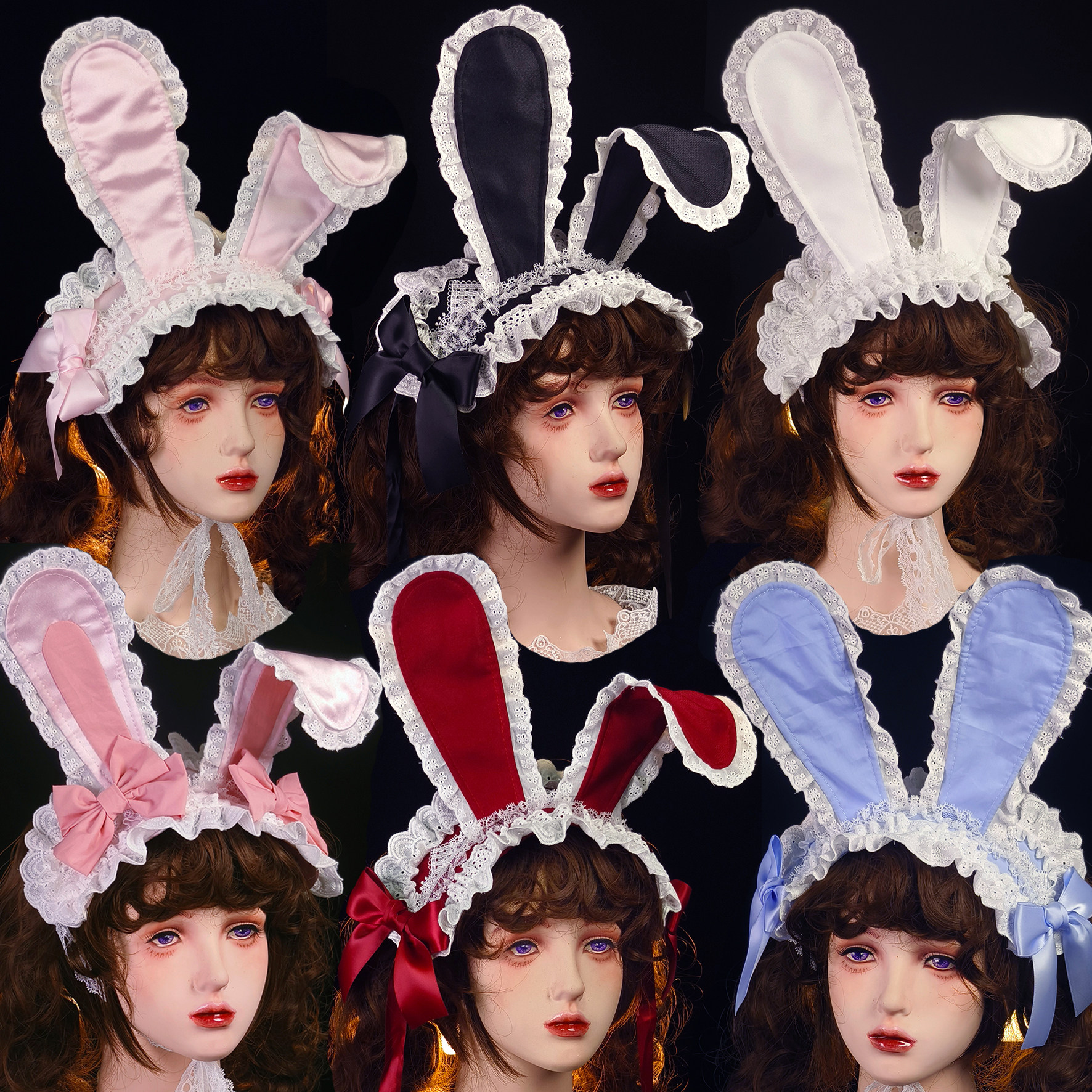原创兔耳发带doll感lolita手作小物百搭日常茶会重工可爱非bnt,模玩/动漫/周边/娃圈三坑/桌游,lolita洛丽塔配饰小物/道具,淘宝优惠券,粉丝福利购,淘宝优惠卷