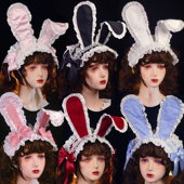 原创兔耳发带doll感lolita手作小物百搭日常茶会重工可爱非bnt